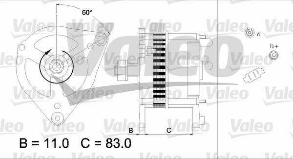 Valeo 436693 - Laturi inparts.fi