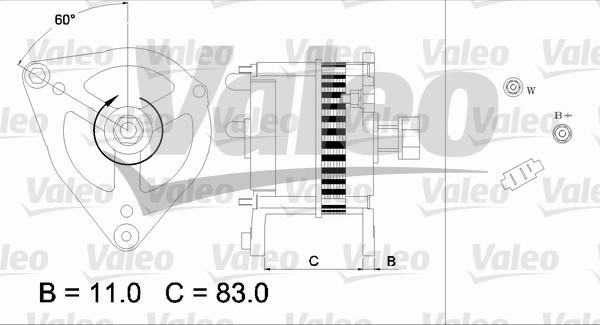 Valeo 436692 - Laturi inparts.fi