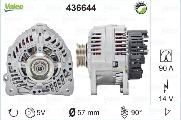 Valeo 436644 - Laturi inparts.fi