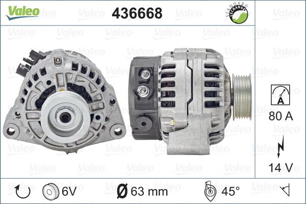 Valeo 436668 - Laturi inparts.fi