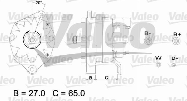 Valeo 436663 - Laturi inparts.fi