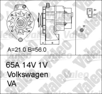 Valeo 436601 - Laturi inparts.fi