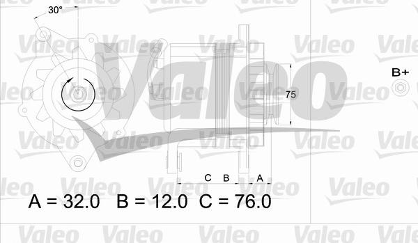 Valeo 436608 - Laturi inparts.fi