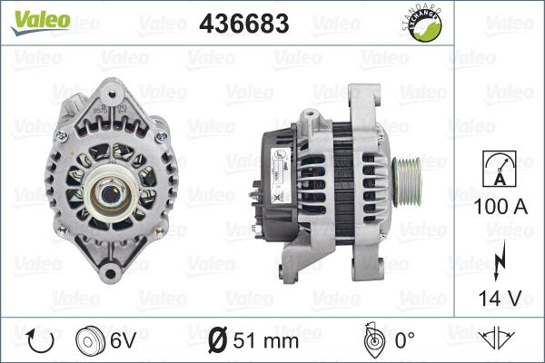 Valeo 436683 - Laturi inparts.fi