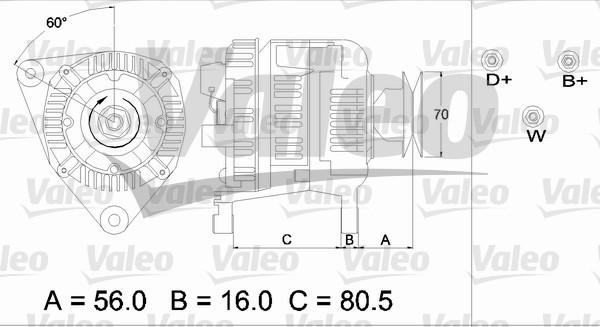 Valeo 436682 - Laturi inparts.fi