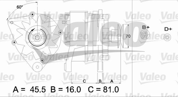 Valeo 436631 - Laturi inparts.fi