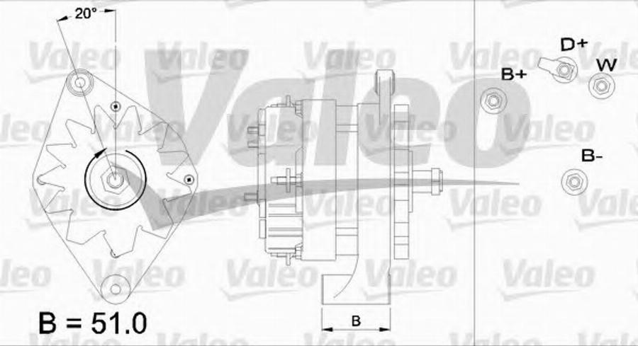 Valeo 436638 - Laturi inparts.fi