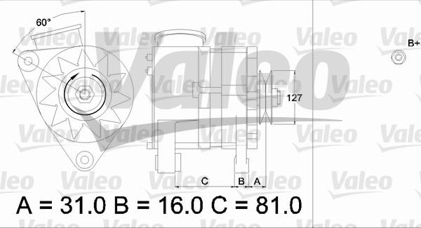 Valeo 436632 - Laturi inparts.fi