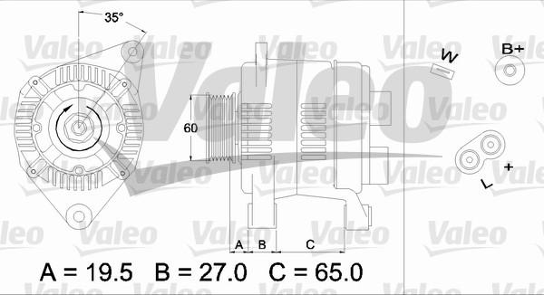 Valeo 436637 - Laturi inparts.fi