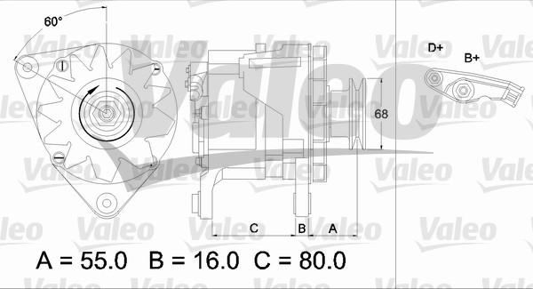 Valeo 436627 - Laturi inparts.fi