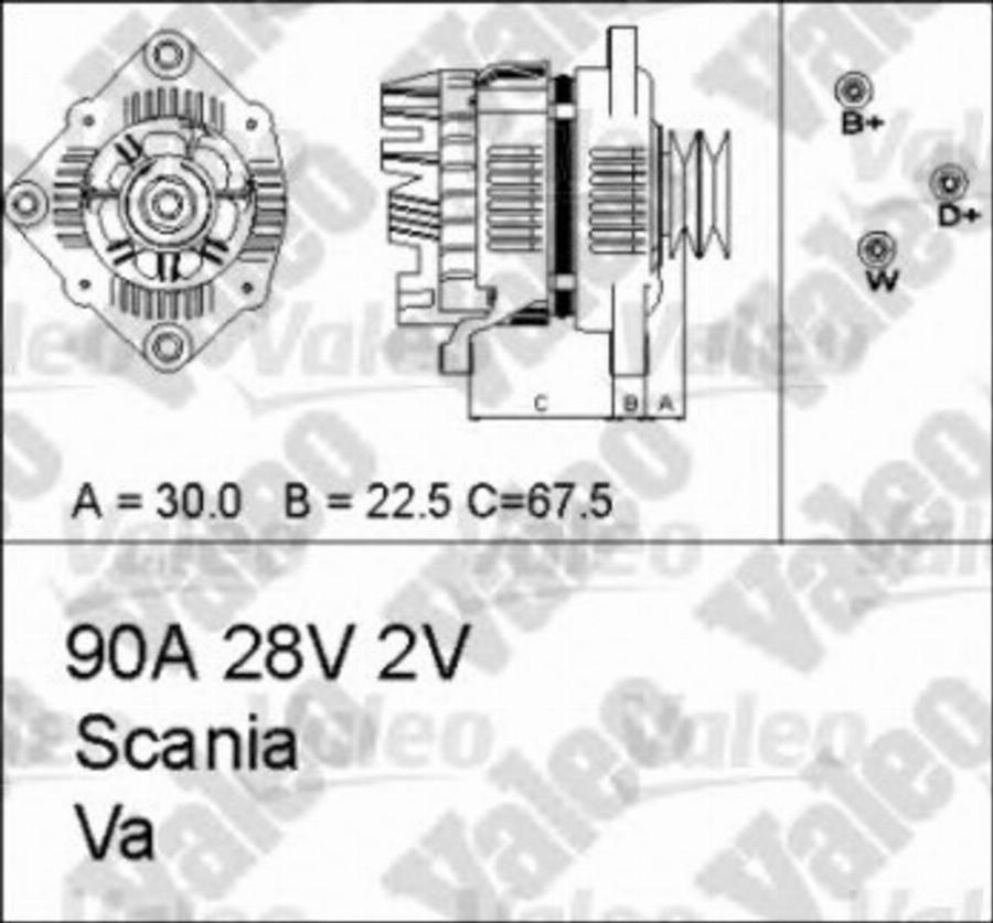 Valeo 436674 - Laturi inparts.fi