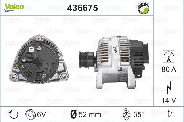 Valeo 436675 - Laturi inparts.fi