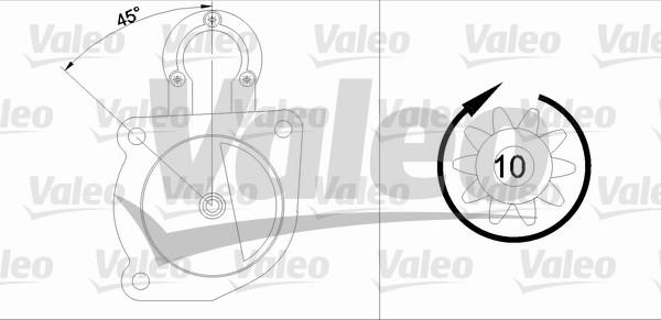 Valeo 436096 - Käynnistinmoottori inparts.fi