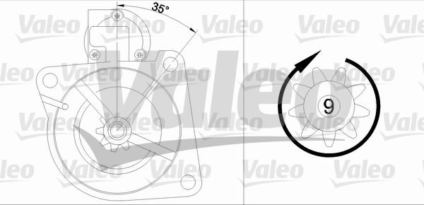 Valeo 436044 - Käynnistinmoottori inparts.fi