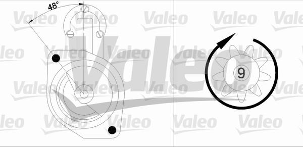 Valeo 436046 - Käynnistinmoottori inparts.fi