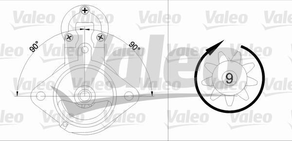 Valeo 436040 - Käynnistinmoottori inparts.fi