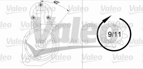 Valeo 436041 - Käynnistinmoottori inparts.fi