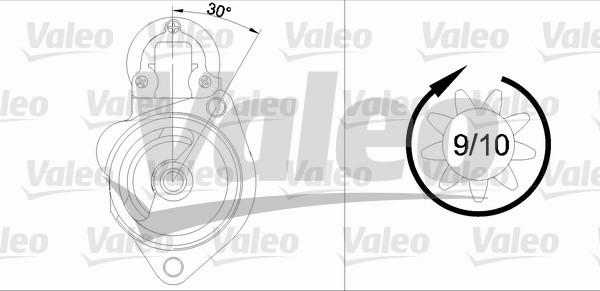 Valeo 436048 - Käynnistinmoottori inparts.fi