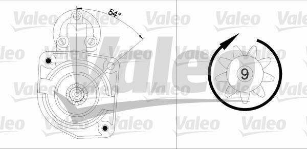 Valeo 436047 - Käynnistinmoottori inparts.fi