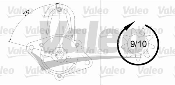 Valeo 436056 - Käynnistinmoottori inparts.fi