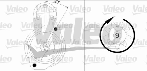 Valeo 436004 - Käynnistinmoottori inparts.fi