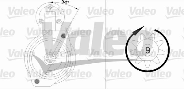 Valeo 436005 - Käynnistinmoottori inparts.fi