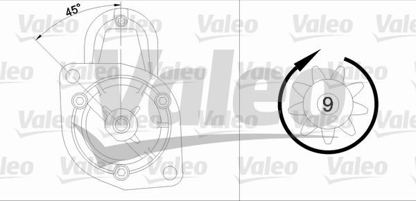 Valeo 436001 - Käynnistinmoottori inparts.fi