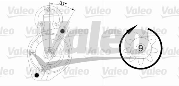 Valeo 436003 - Käynnistinmoottori inparts.fi