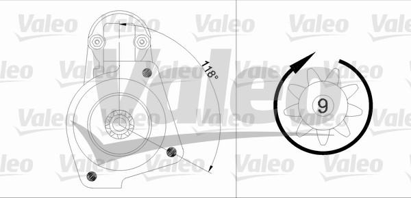 Valeo 436016 - Käynnistinmoottori inparts.fi