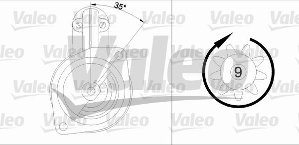 Valeo 436010 - Käynnistinmoottori inparts.fi