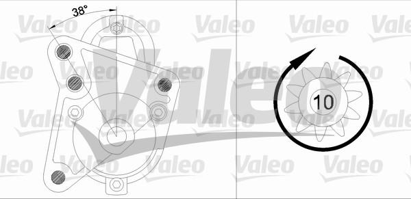 Valeo 436081 - Käynnistinmoottori inparts.fi