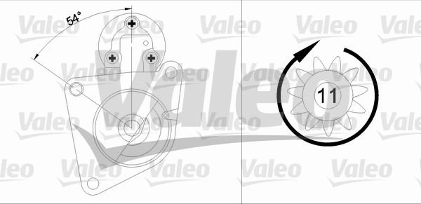 Valeo 436032 - Käynnistinmoottori inparts.fi