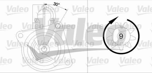 Valeo 436037 - Käynnistinmoottori inparts.fi