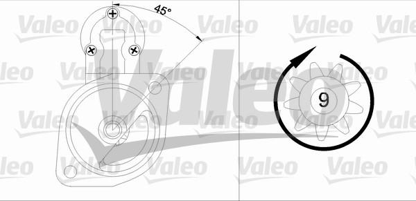 Valeo 436025 - Käynnistinmoottori inparts.fi