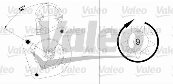 Valeo 436026 - Käynnistinmoottori inparts.fi