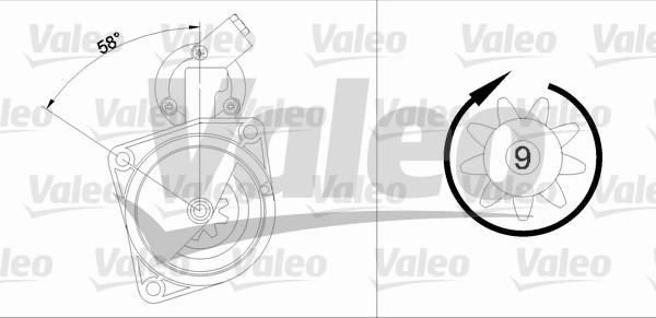 Valeo 436028 - Käynnistinmoottori inparts.fi