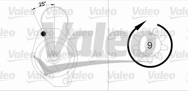 Valeo 436023 - Käynnistinmoottori inparts.fi