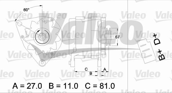 Valeo 436144 - Laturi inparts.fi