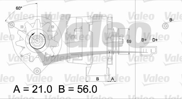 Valeo 436146 - Laturi inparts.fi