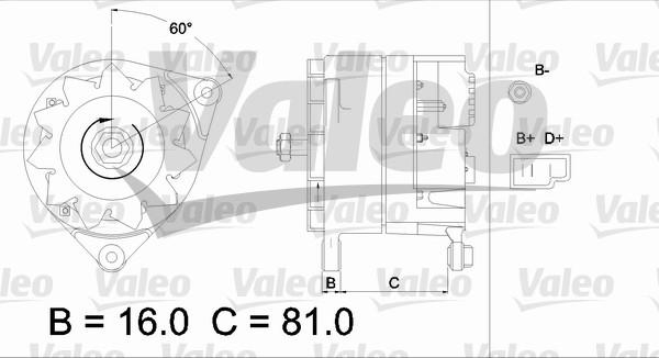 Valeo 436166 - Laturi inparts.fi