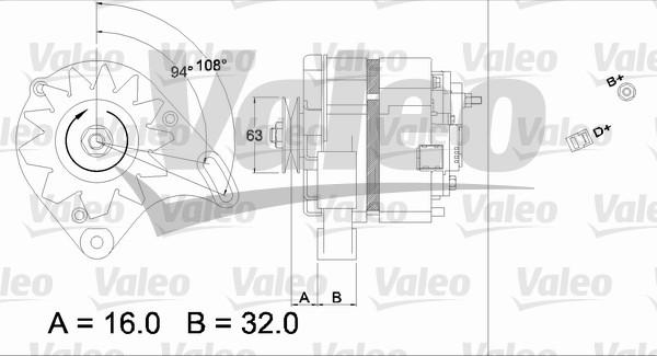 Valeo 436118 - Laturi inparts.fi