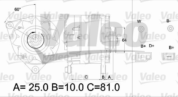 Valeo 436181 - Laturi inparts.fi