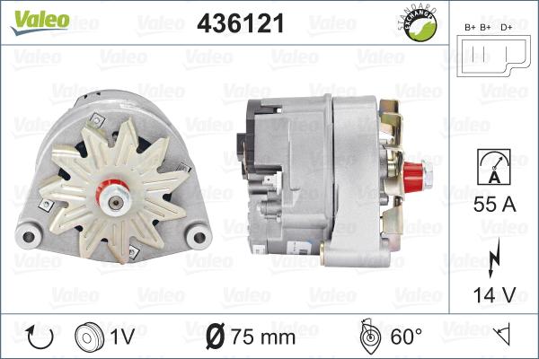 Valeo 436121 - Laturi inparts.fi