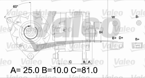 Valeo 436179 - Laturi inparts.fi