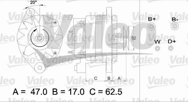 Valeo 436394 - Laturi inparts.fi