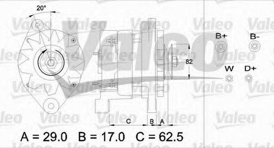 Valeo 436395 - Laturi inparts.fi