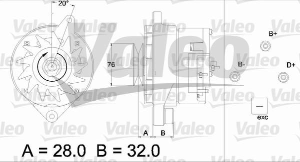 Valeo 436305 - Laturi inparts.fi