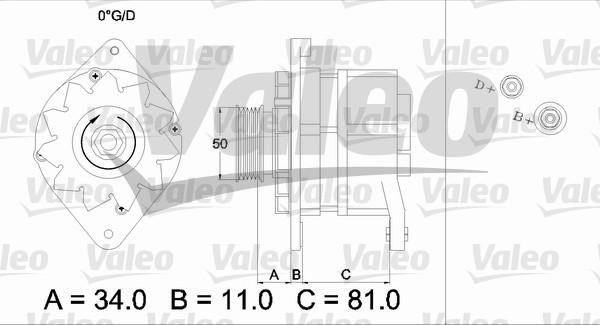 Valeo 436301 - Laturi inparts.fi