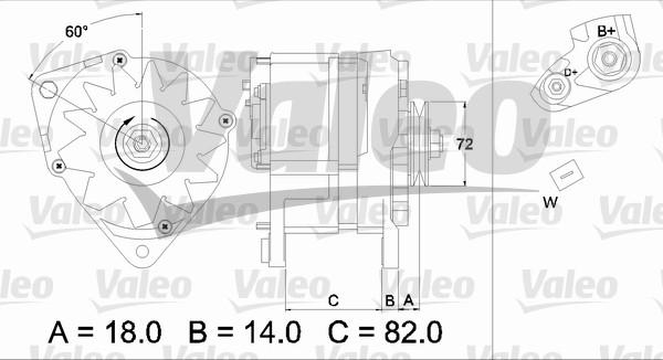 Valeo 436303 - Laturi inparts.fi