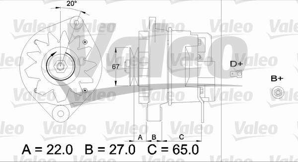 Valeo 436316 - Laturi inparts.fi